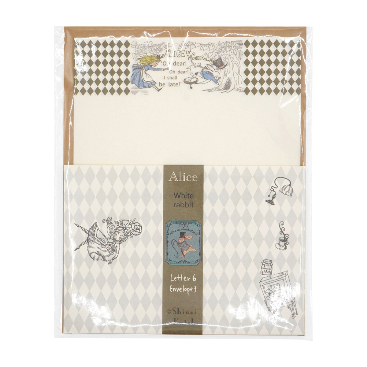 木野瀬印刷　レターセット　アリス　ＷＯＮＤＥＲ　ＬＡＮＤ