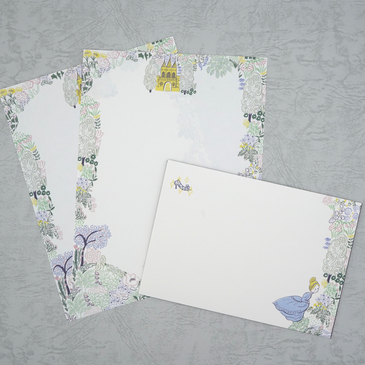 木野瀬印刷　レターセット　グリム童話　シンデレラ