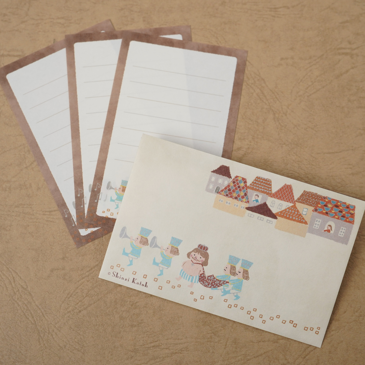 木野瀬印刷　ミニレターセット　アンデルセン童話　はだかの王さま