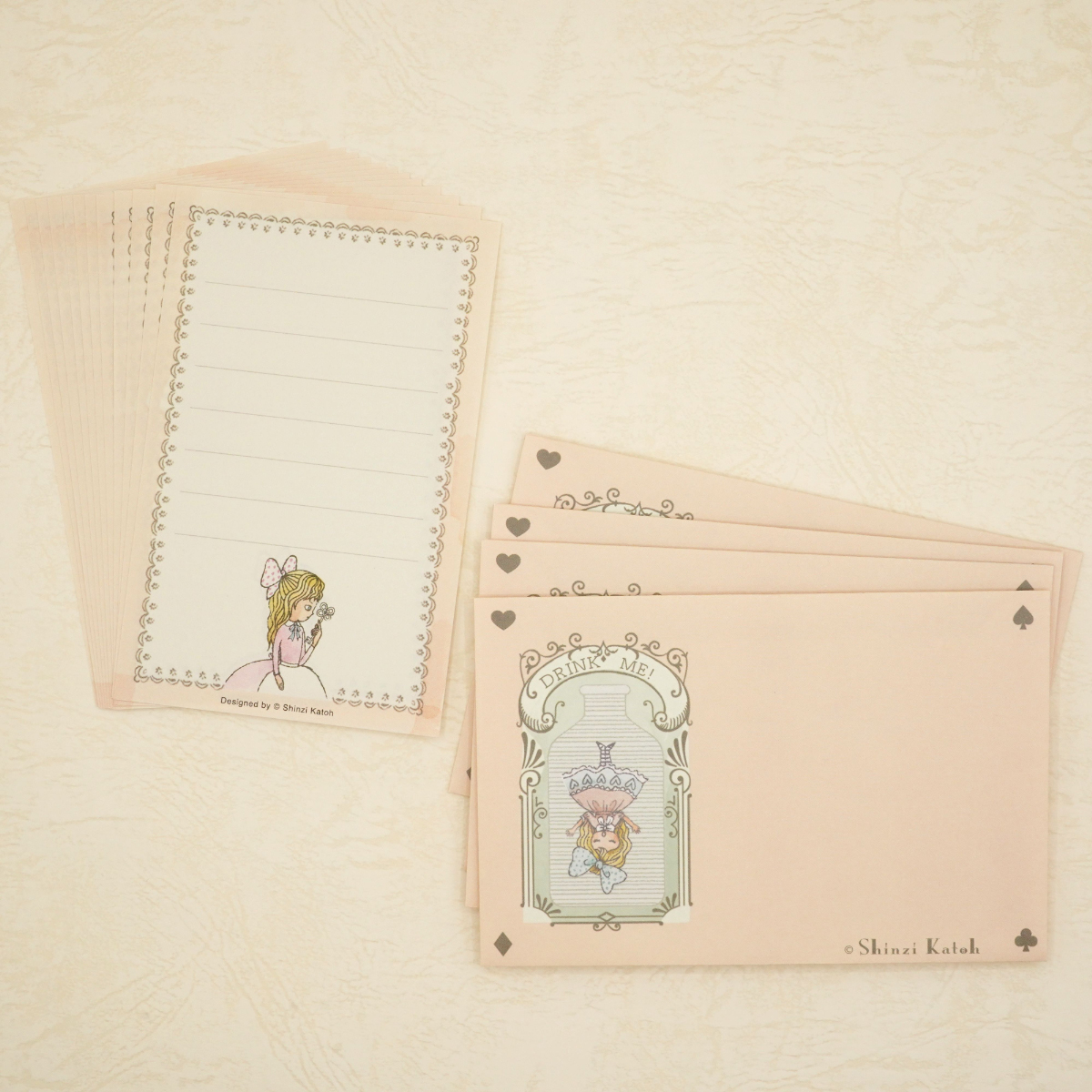 木野瀬印刷　ミニレターセット　アリス　ＤＲＩＮＫ　ＭＥ