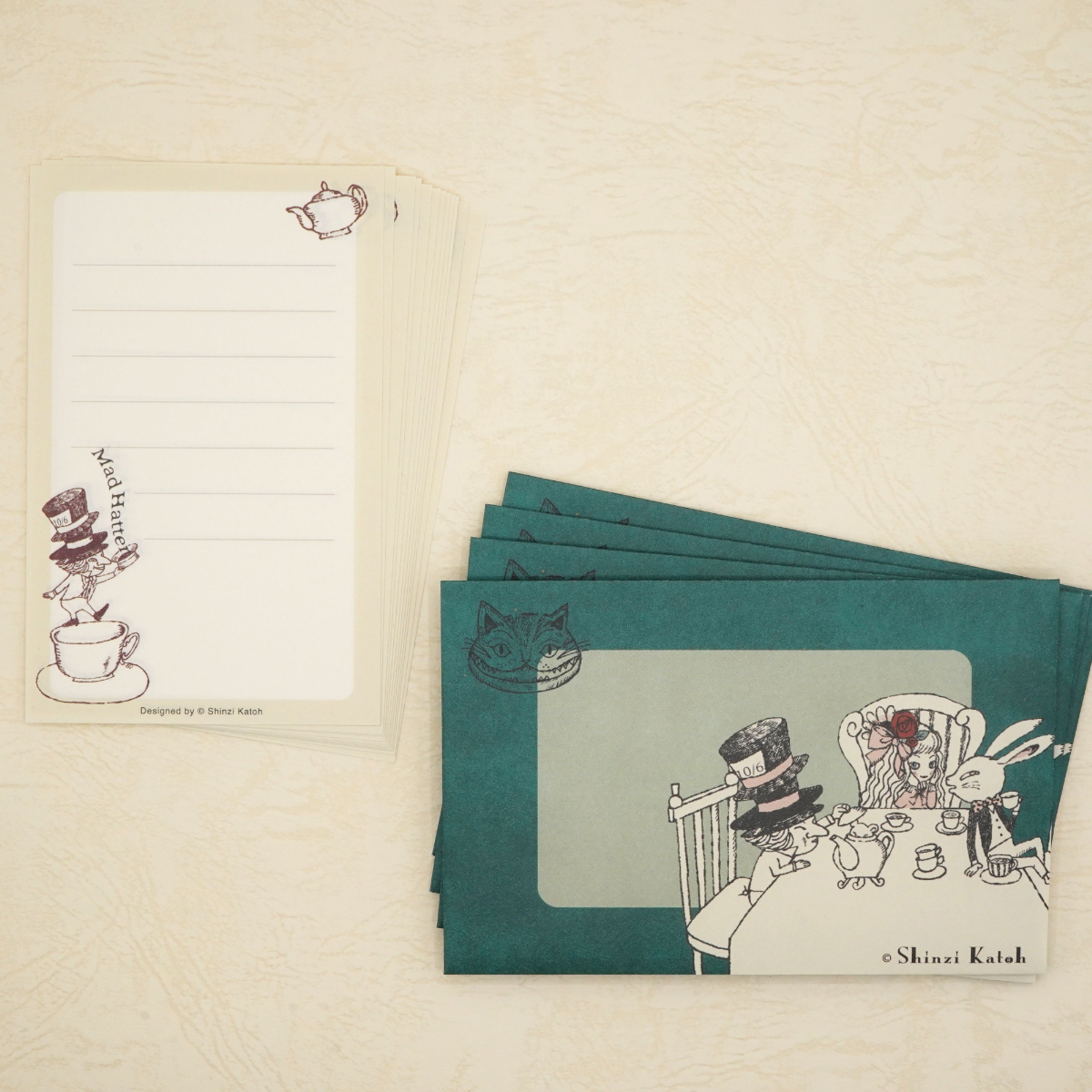 木野瀬印刷　ミニレターセット　アリス　ＭＡＤ　ＴＥＡ　ＰＡＲＴＹ