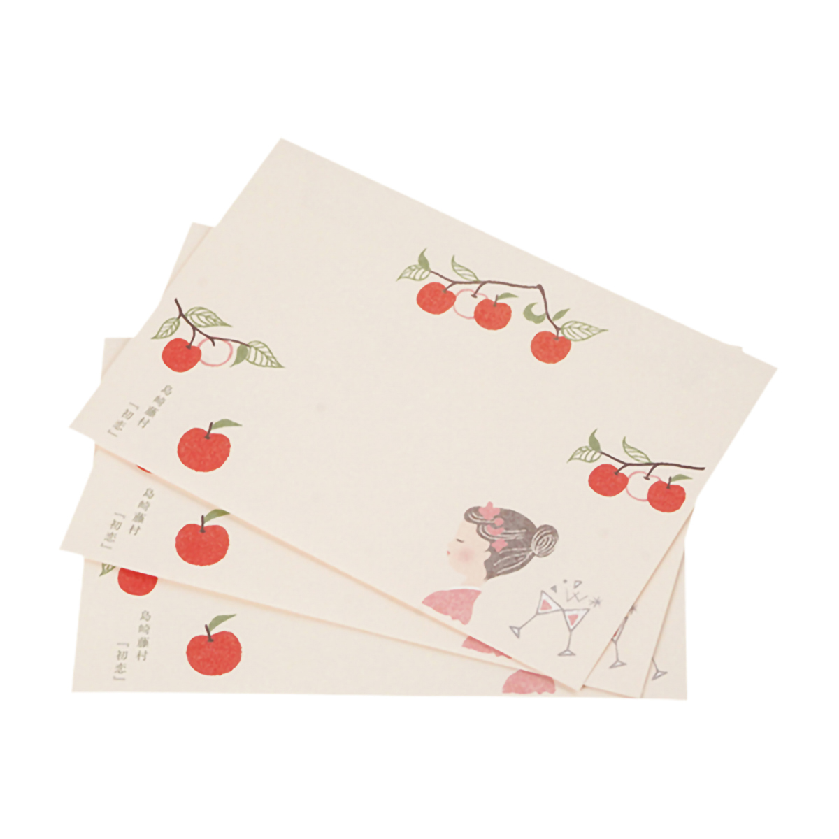 木野瀬印刷　レター封筒　文学を歩く　『初恋』　島崎藤村