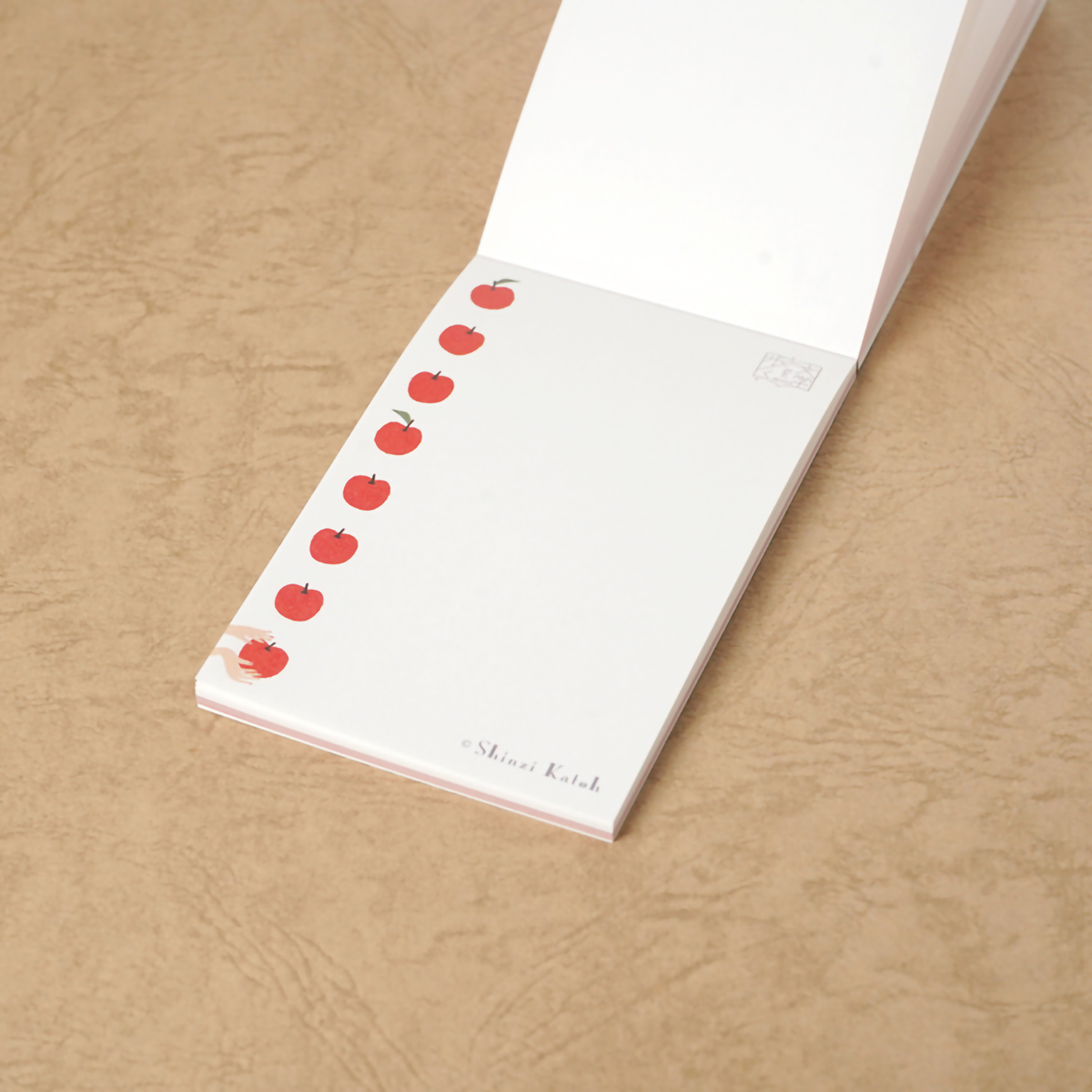 木野瀬印刷　メモ帳　文学を歩く　『初恋』　島崎藤村