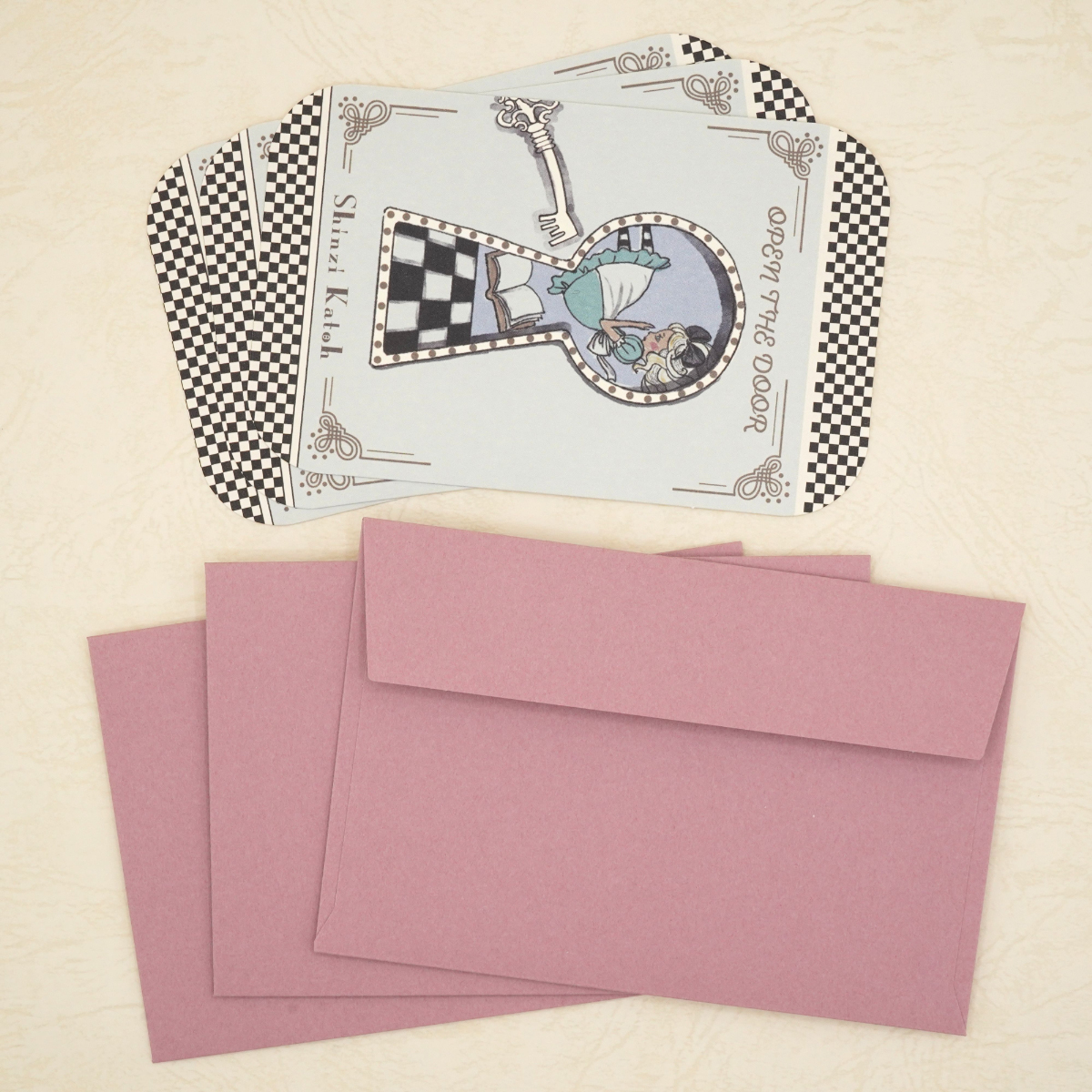 木野瀬印刷　メッセージカードセット　アリス　ＯＰＥＮ　ＴＨＥ　ＤＯＯＲ