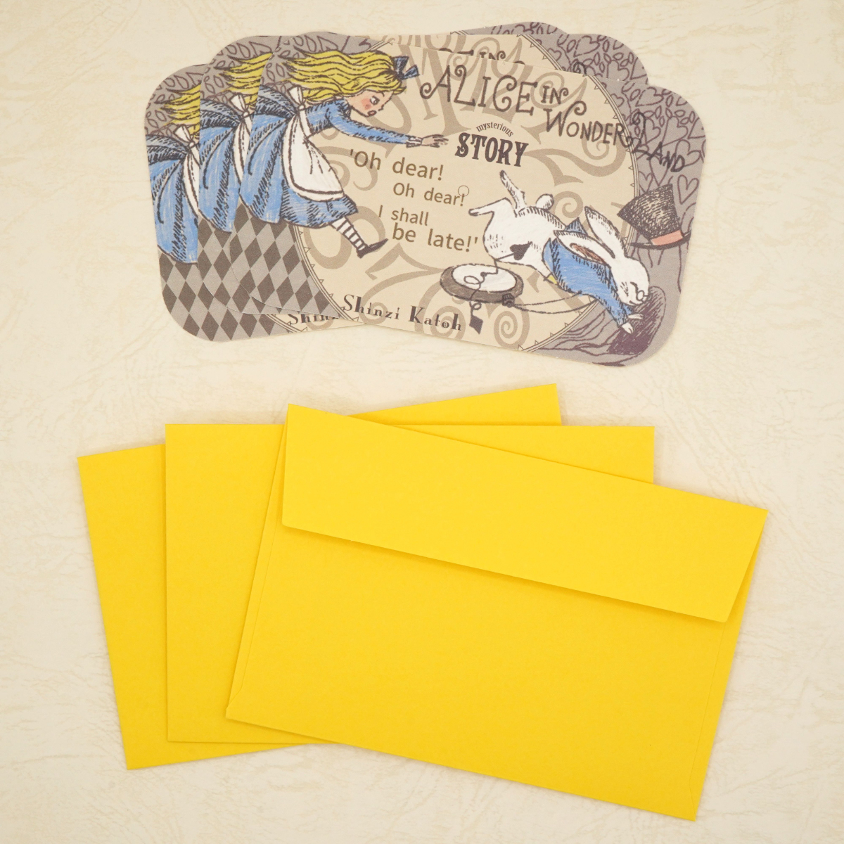 木野瀬印刷　メッセージカードセット　アリス　ＷＯＮＤＥＲ　ＬＡＮＤ
