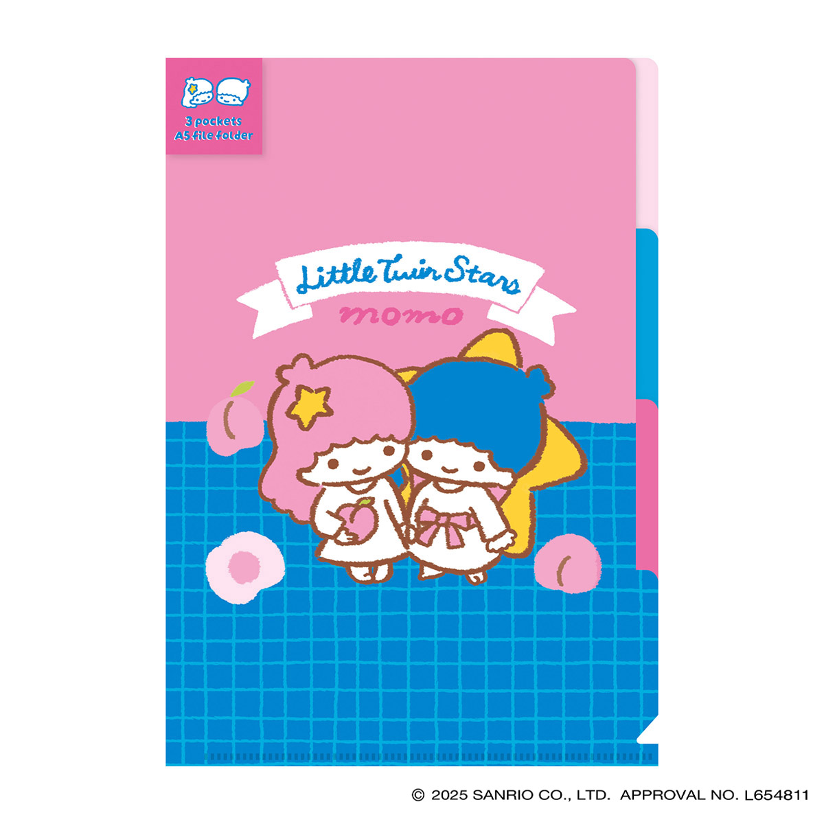 古川紙工　Ａ５クリアファイル（３ＰＫ）リトルツインスターズ　サンリオ