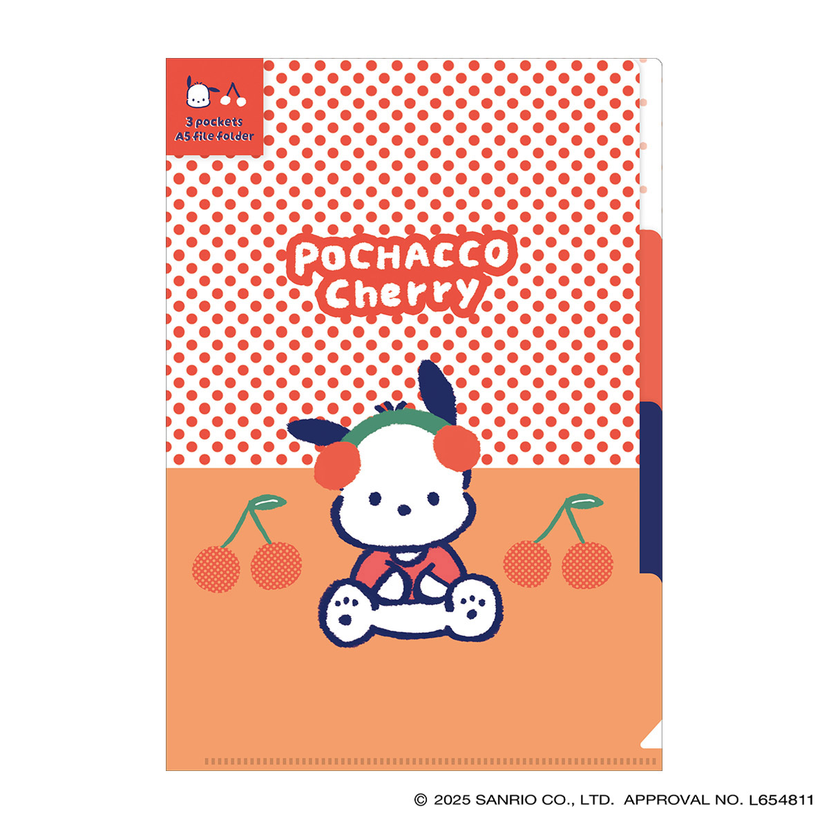 古川紙工　Ａ５クリアファイル（３ＰＫ）　ポチャッコ　サンリオ