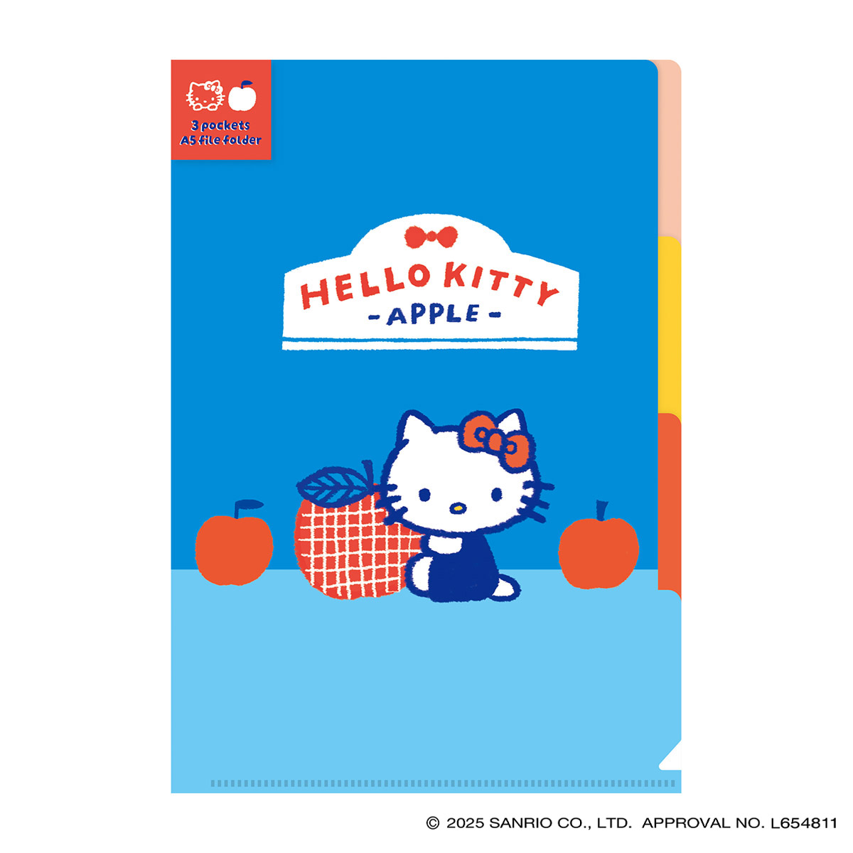 古川紙工　Ａ５クリアファイル（３ＰＫ）　ハローキティ　サンリオ