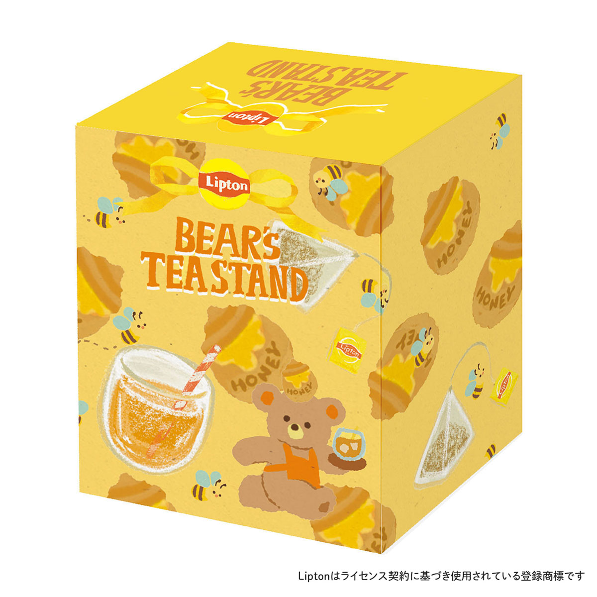 古川紙工　箱入りフレークシール　リプトン　ハニーティー
