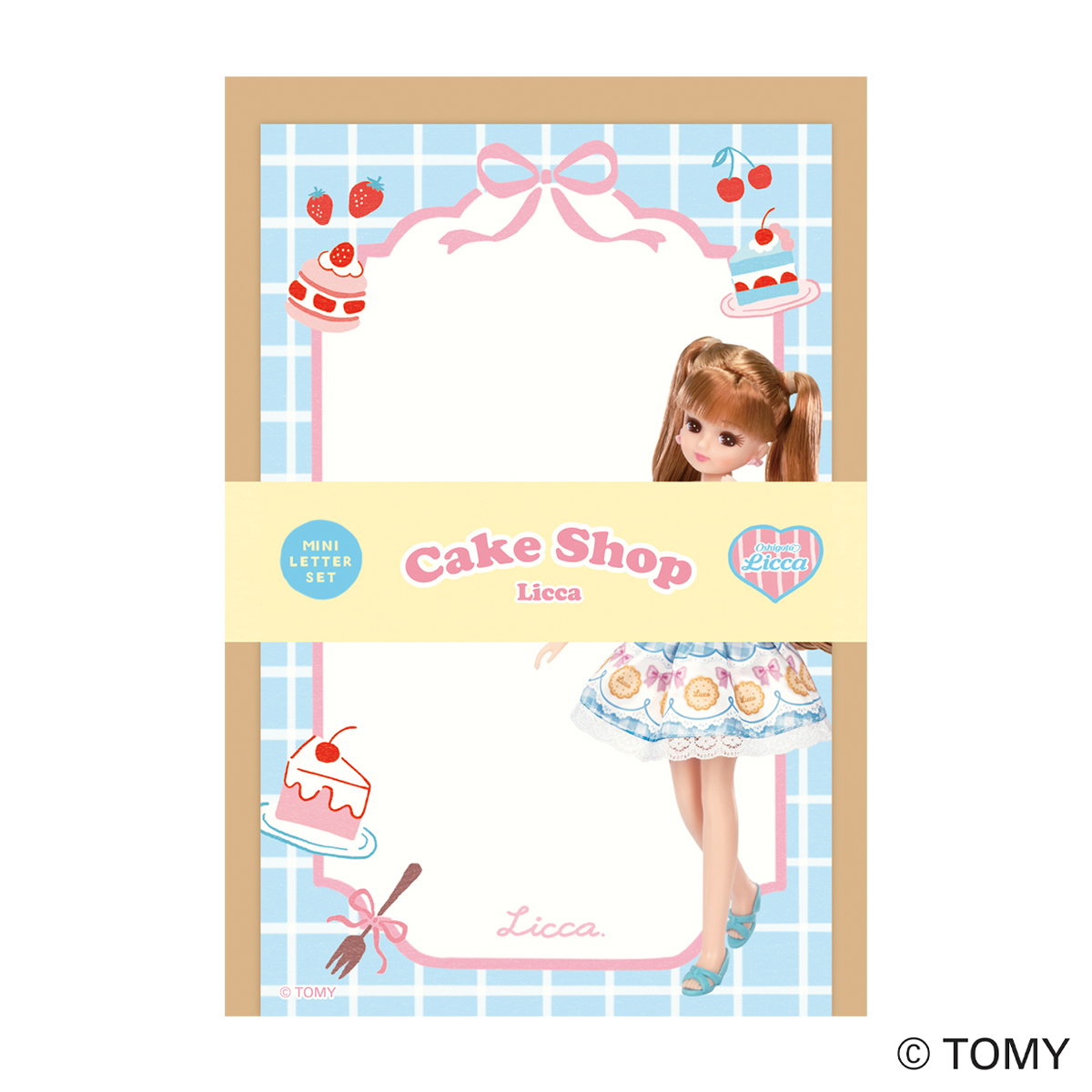 古川紙工　ミニレターセット　ケーキショップ　リカちゃん