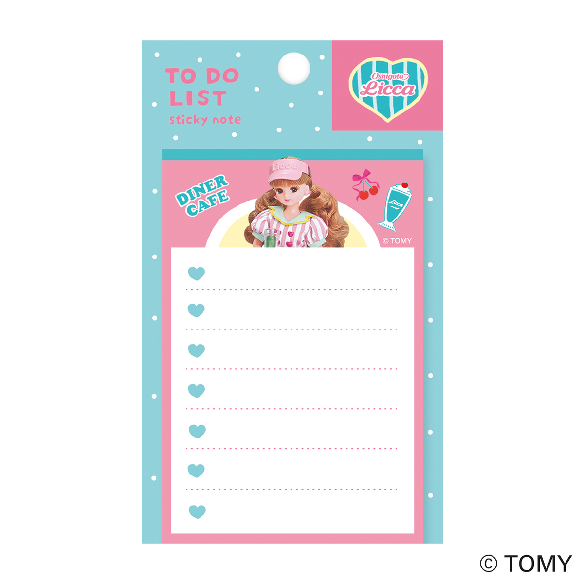 古川紙工　付箋　ダイナーカフェ　リカちゃん