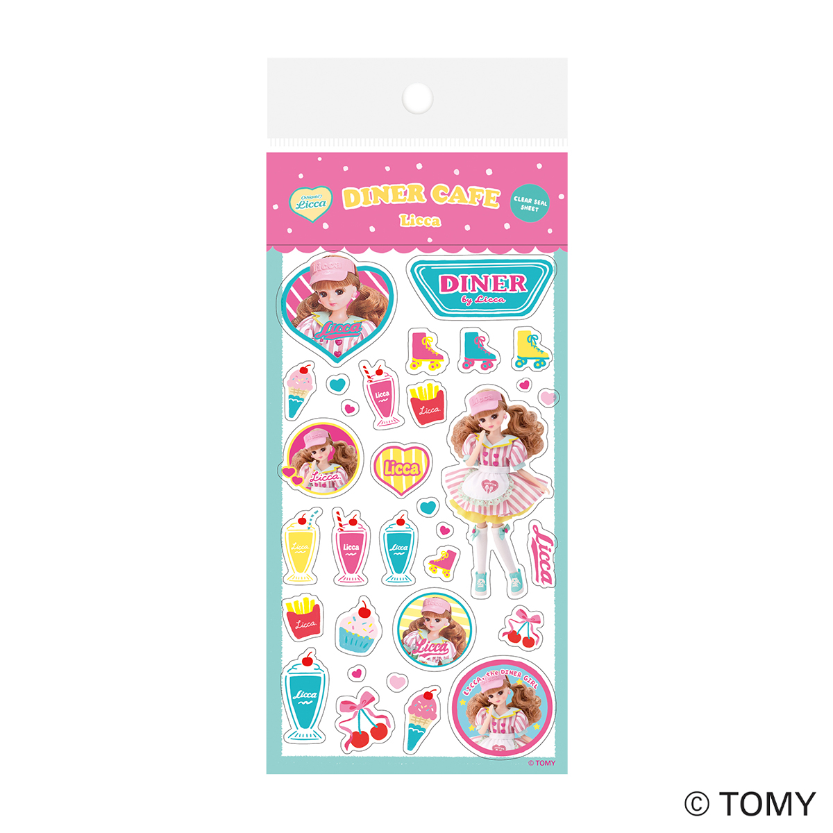 古川紙工　透明シールシート　ダイナーカフェ　リカちゃん