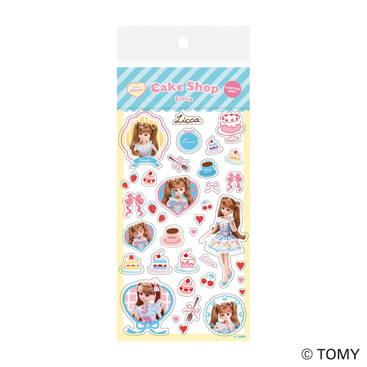 古川紙工　透明シールシート　ケーキショップ　リカちゃん