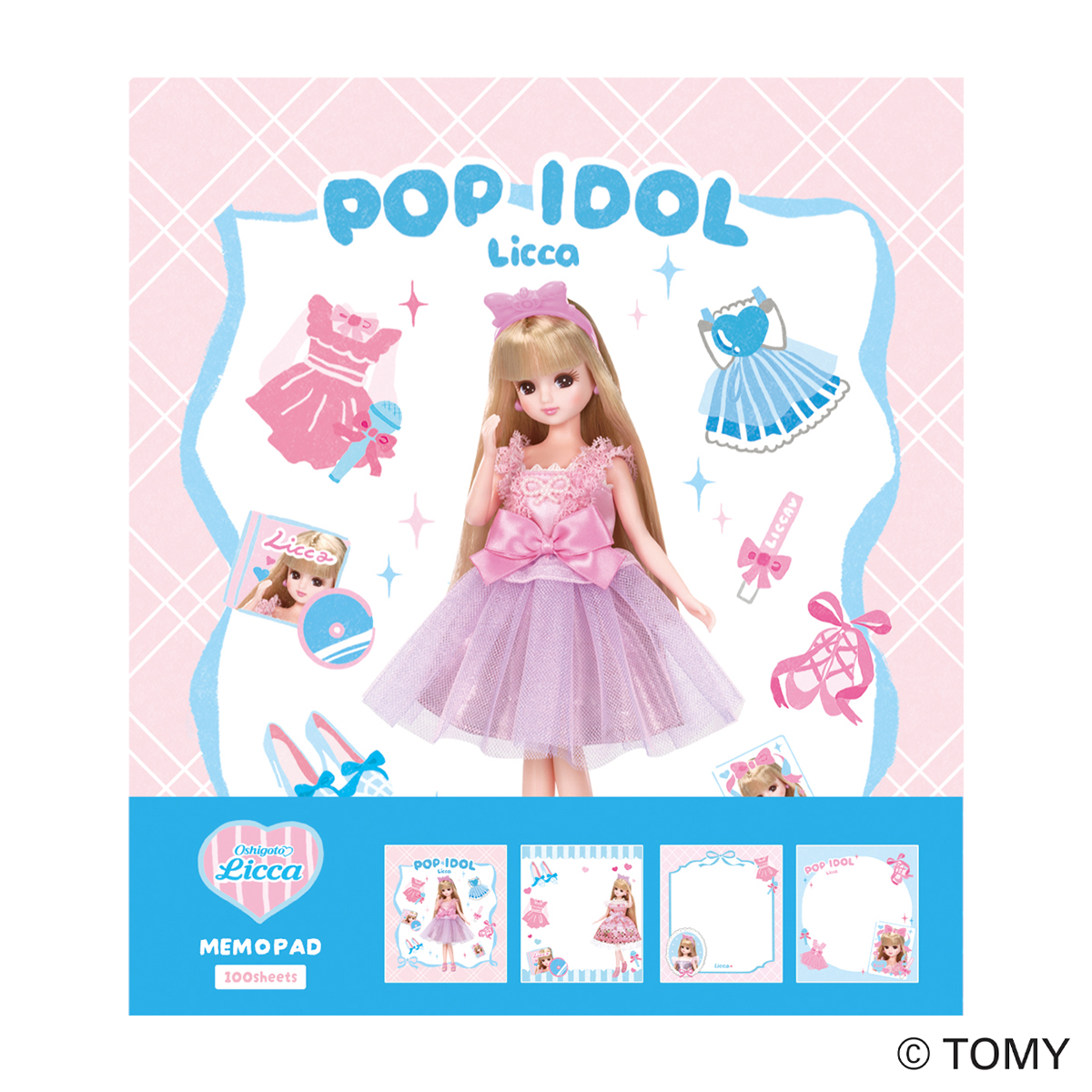古川紙工　メモパッド　アイドル　リカちゃん