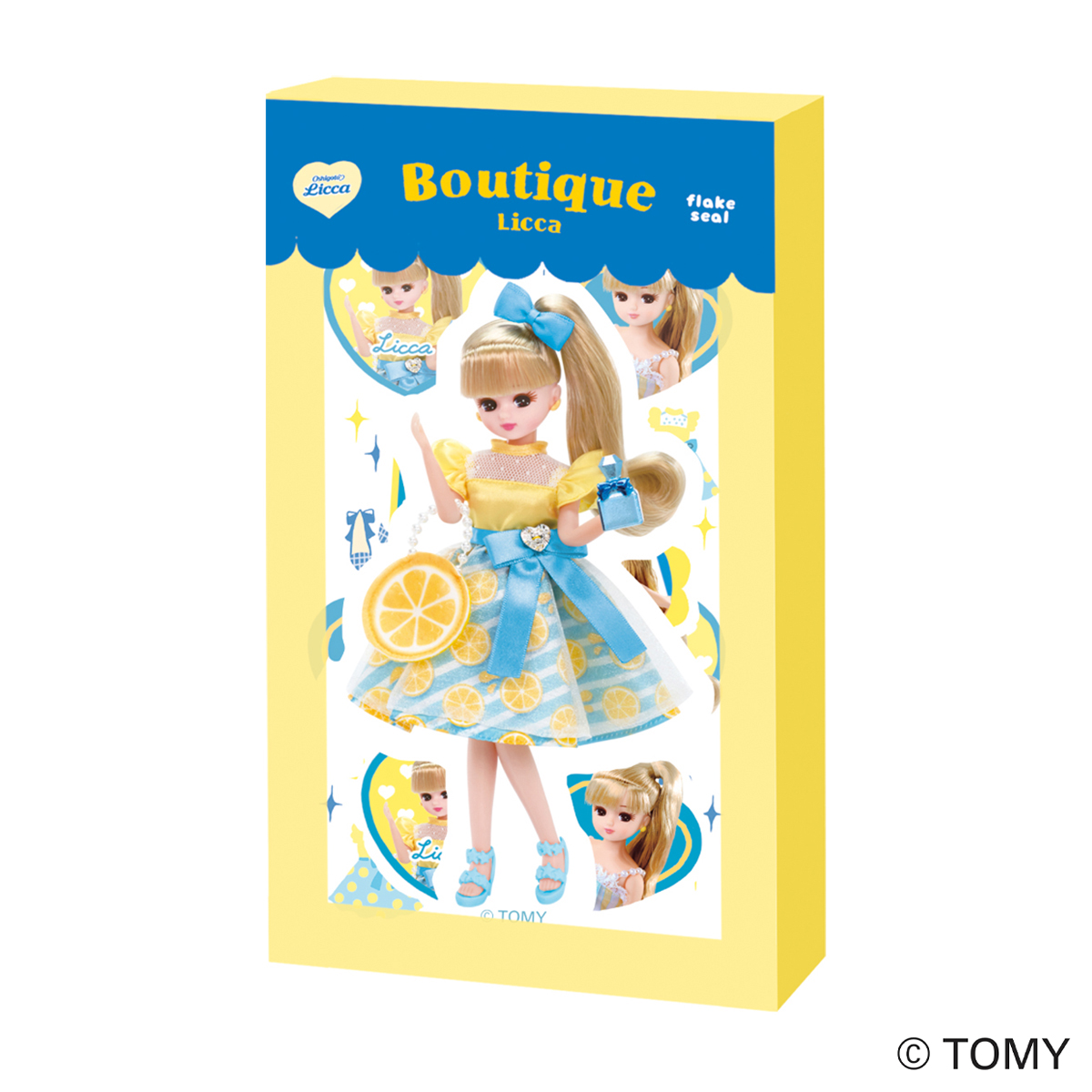 古川紙工　箱入りフレークシール　ブティック　リカちゃん