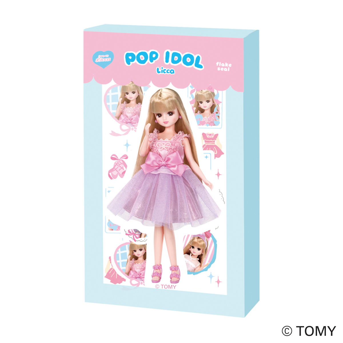 古川紙工　箱入りフレークシール　アイドル　リカちゃん