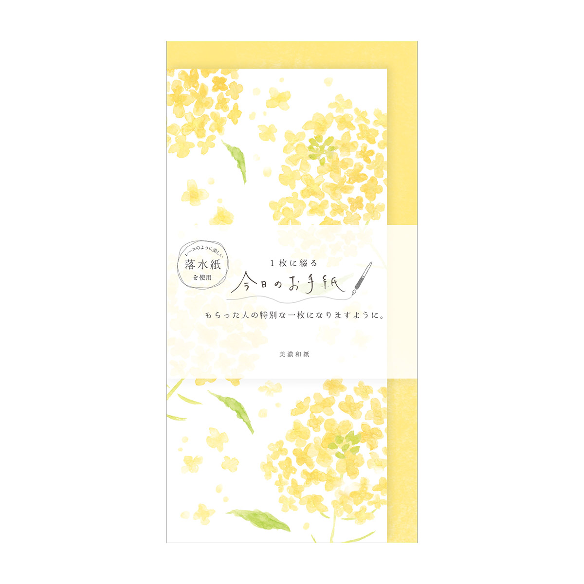 古川紙工　今日のお手紙　菜の花