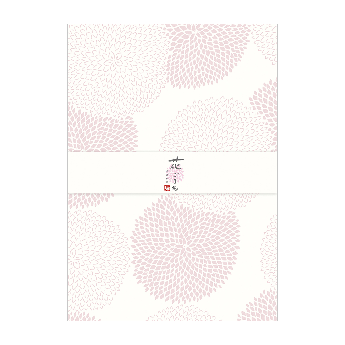 古川紙工　美濃和紙花ごろも　便箋　もも　２０枚綴り
