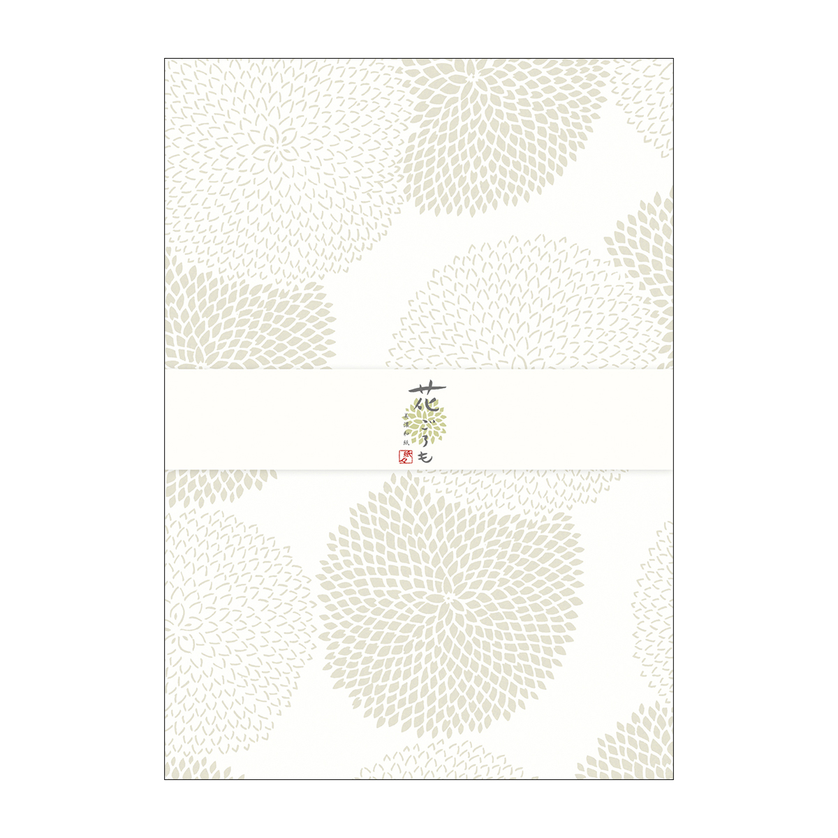 古川紙工　美濃和紙花ごろも　便箋　わか　２０枚綴り