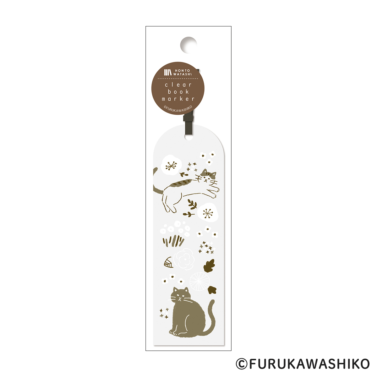 古川紙工　クリアブックマーカー　ゴロゴロねこ　ＨＯＮＴＯＷＡＴＡＳＨＩ