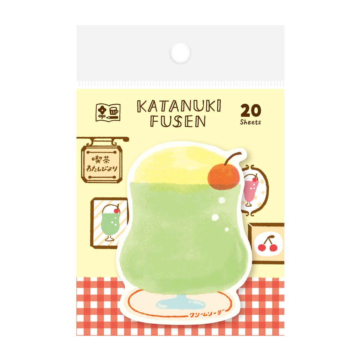 古川紙工　わたしびより　型抜きふせん　クリームソーダ