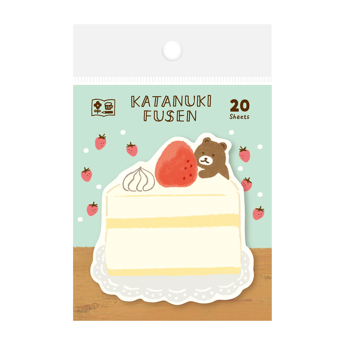 古川紙工　わたしびより　型抜きふせん　ケーキとくま