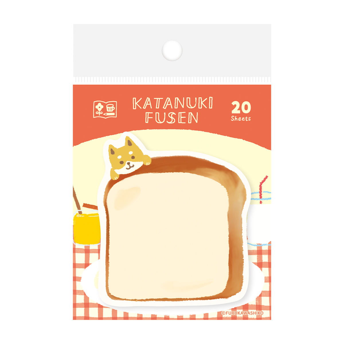 古川紙工　わたしびより　型抜きふせん　パンとイヌ