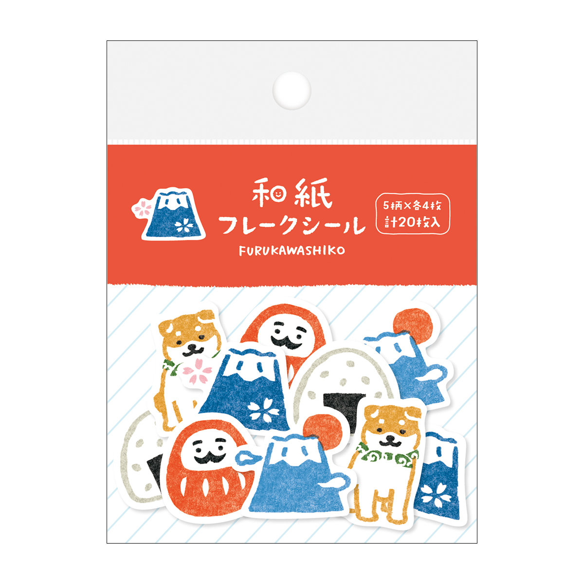 古川紙工　和紙フレークシール　にっぽん
