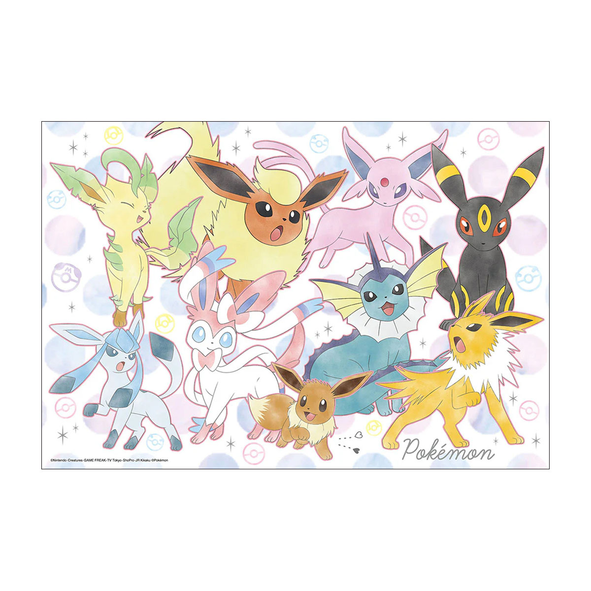 【ジグソーパズル】　ビバリー　ポケモン　ふんわりカラー　イーブイフレンズ