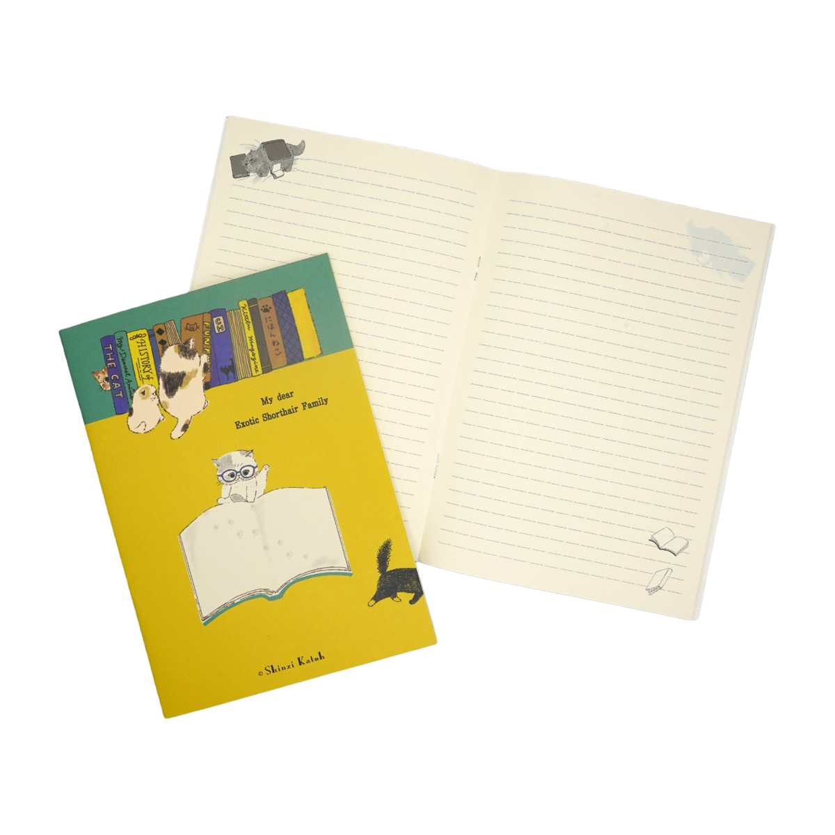 木野瀬印刷 ノートA5 読書 My dear cats | かぜとゆきオンラインショップ