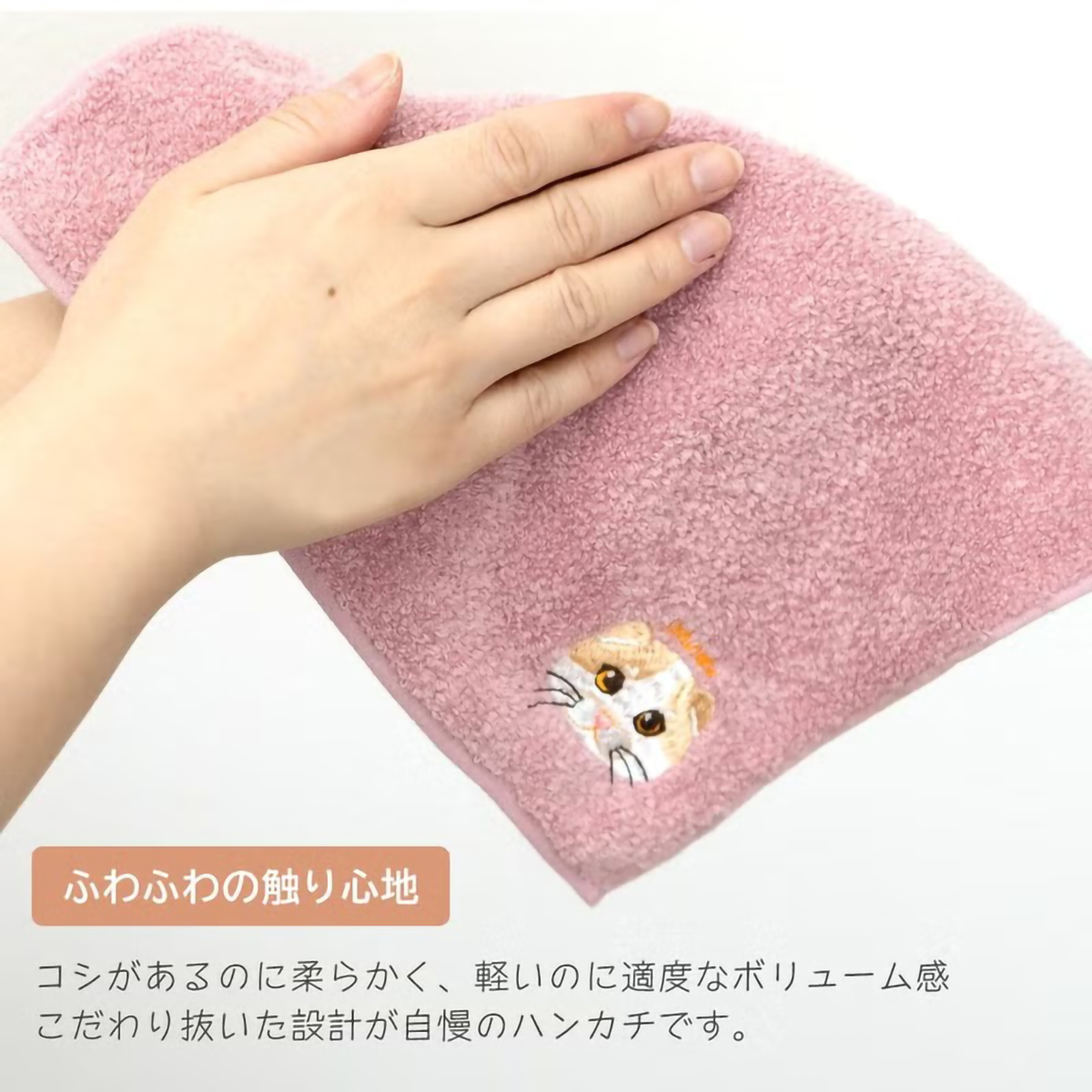 Uchinoko うちのニャンコ(オーガニックコットンハンカチ) ラグドール