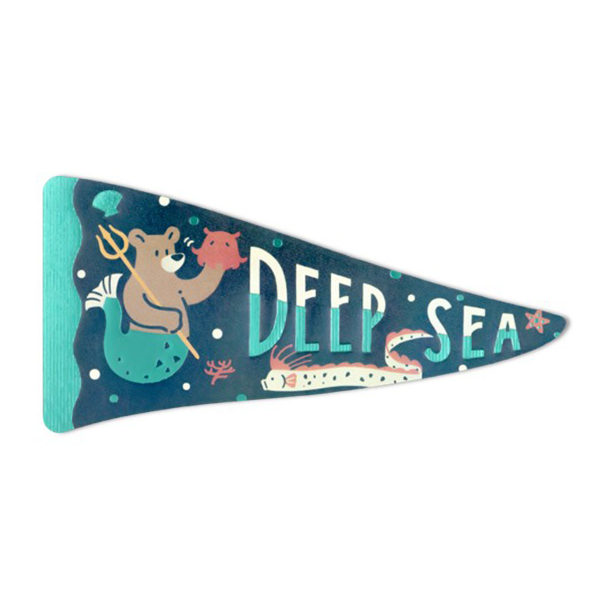 ROKKAKU×オビワン 箔押しステッカー 「DEEP SEA」 | かぜとゆき