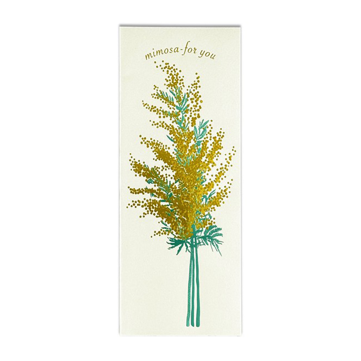ROKKAKU】 Hakuoshi Botanical レターセット ミモザ | かぜとゆき