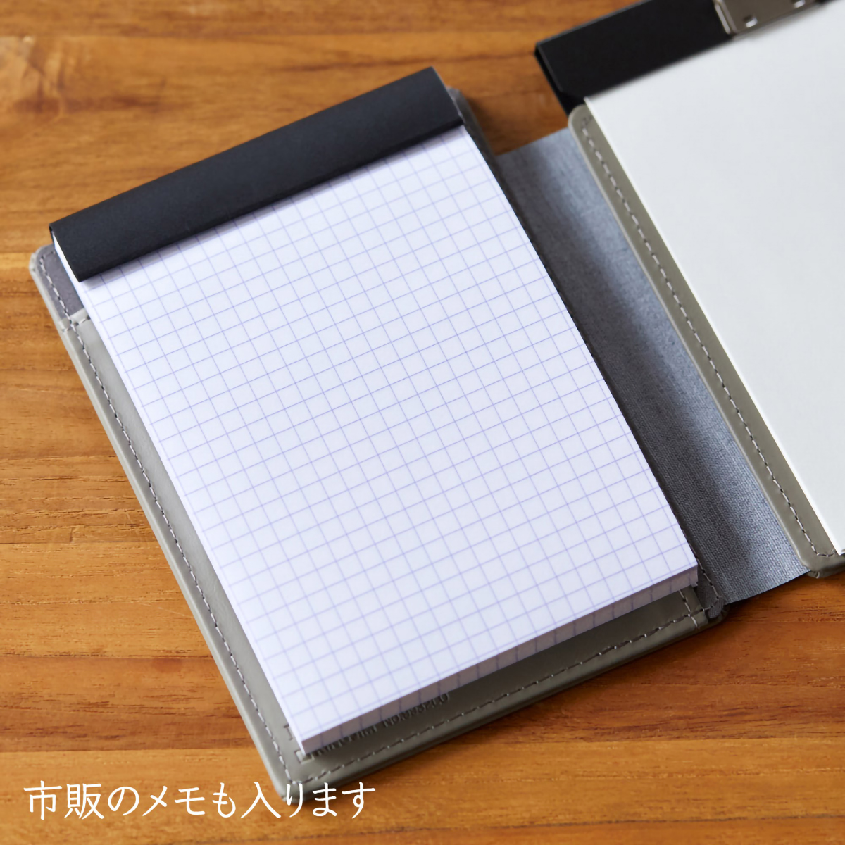 キングジム スライドメモパッド レザフェスU 合成皮革 A6 9932LU