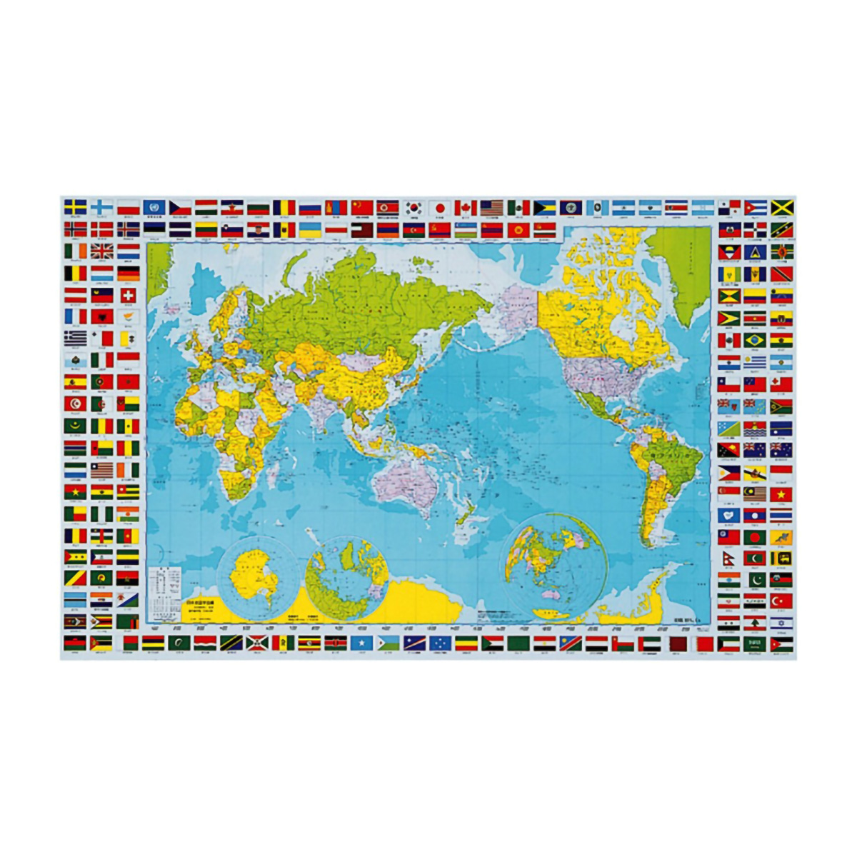 学習デスクマット世界地図/日本地図 ミワックス | かぜとゆき