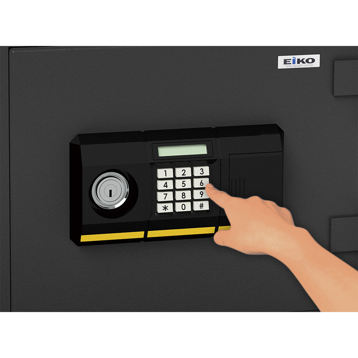 【直送】小型耐火金庫  BES－25PK【テンキー式＋シリンダー式】