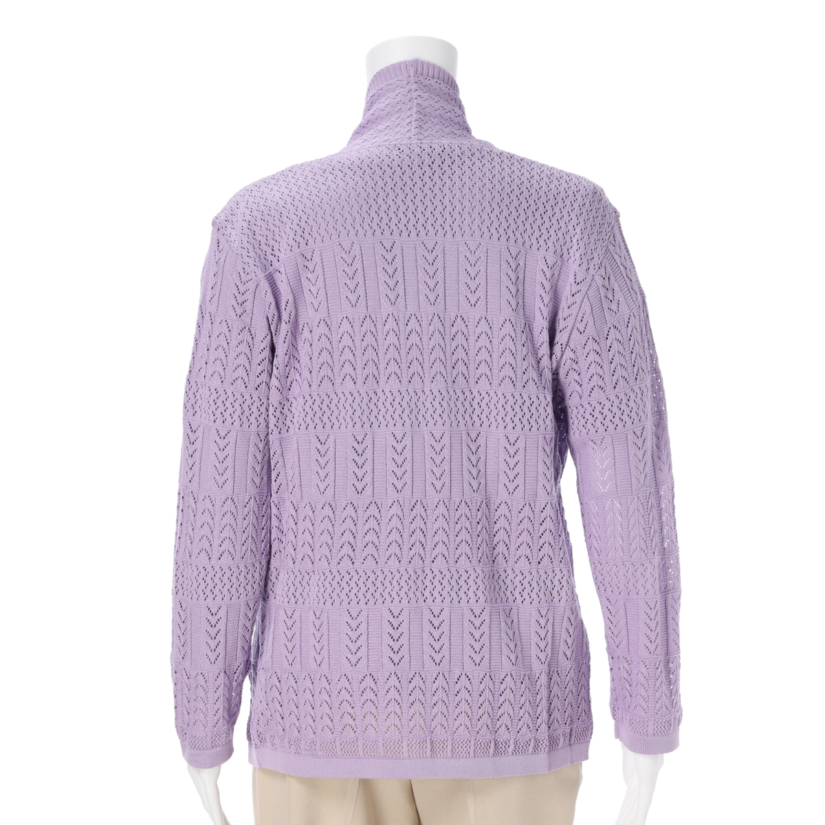 シルク混へちま襟アンサンブル