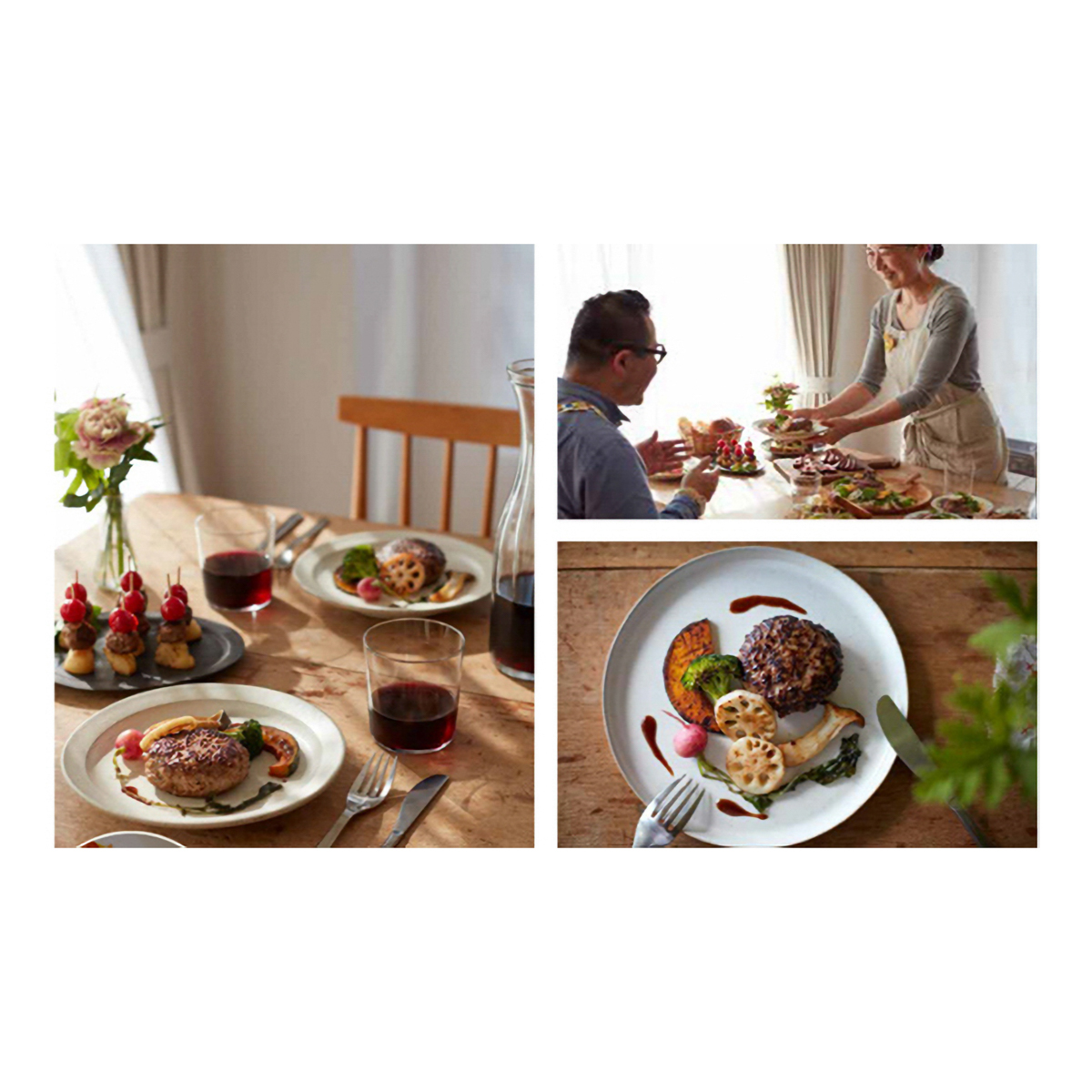 【冷凍】門崎　格之進ハンバーグ　ヤケテルハンバーグ　3種6個入り　