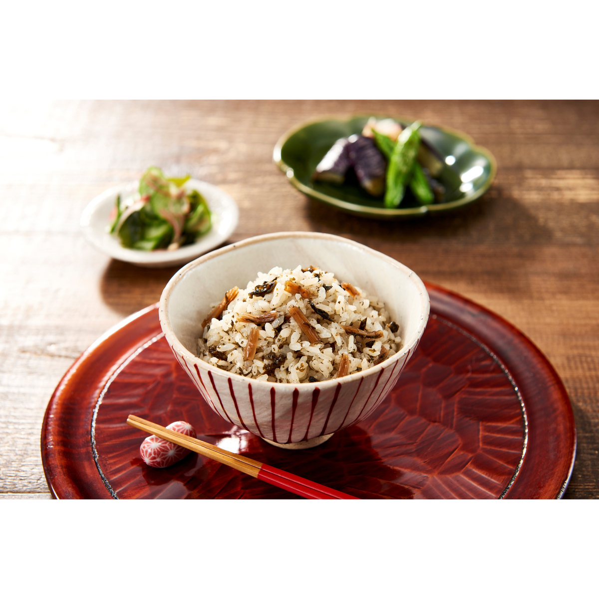 しそ青菜混ぜご飯
