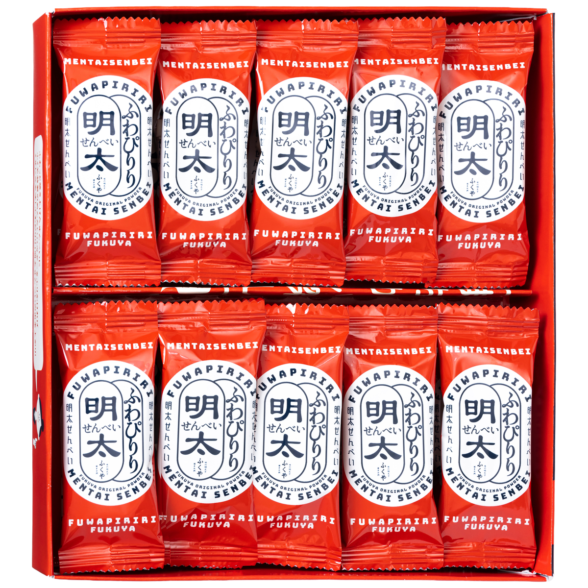 ふくや ふわぴりり明太せんべい40枚(2枚入×20袋)