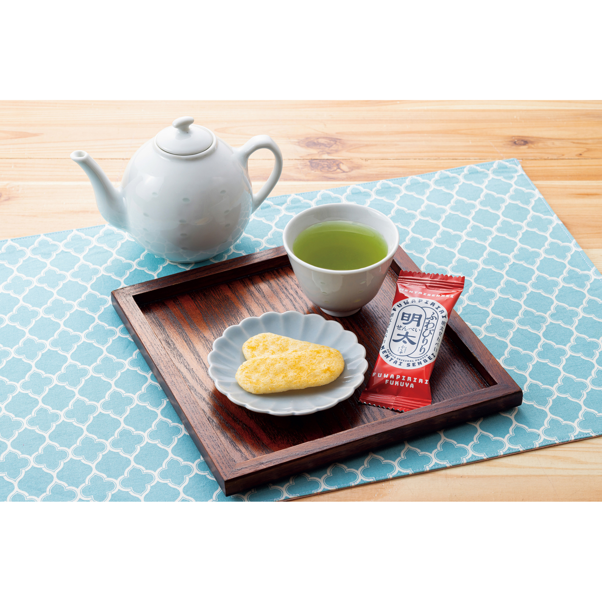 ふくや ふわぴりり明太せんべい40枚(2枚入×20袋)