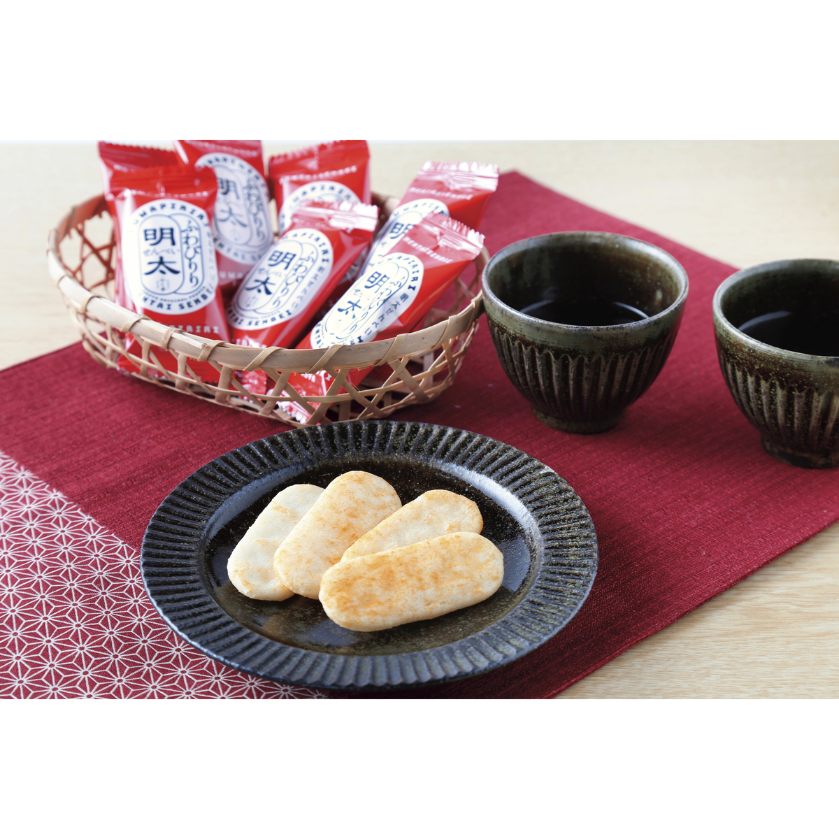 ふくや ふわぴりり明太せんべい40枚(2枚入×20袋)