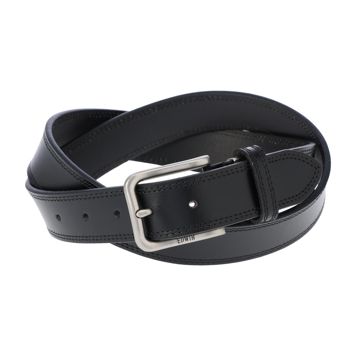 EDWIN 35mmダブルステッチレザーベルト