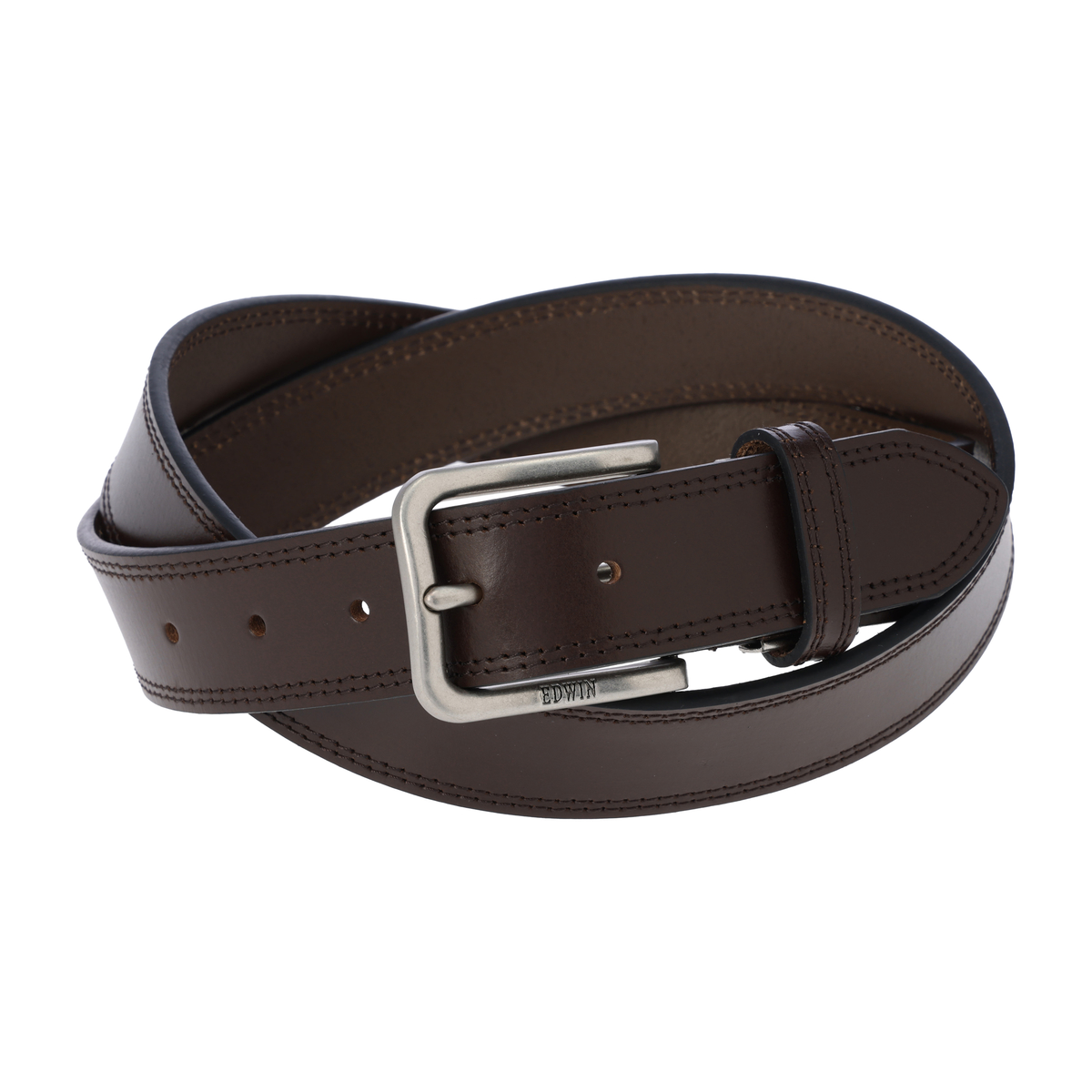 EDWIN 35mmダブルステッチレザーベルト