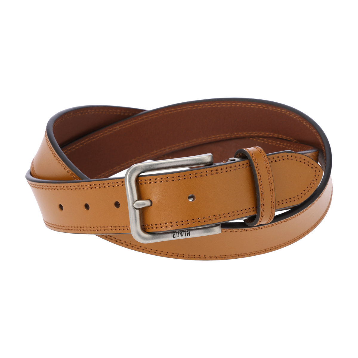 EDWIN 35mmダブルステッチレザーベルト