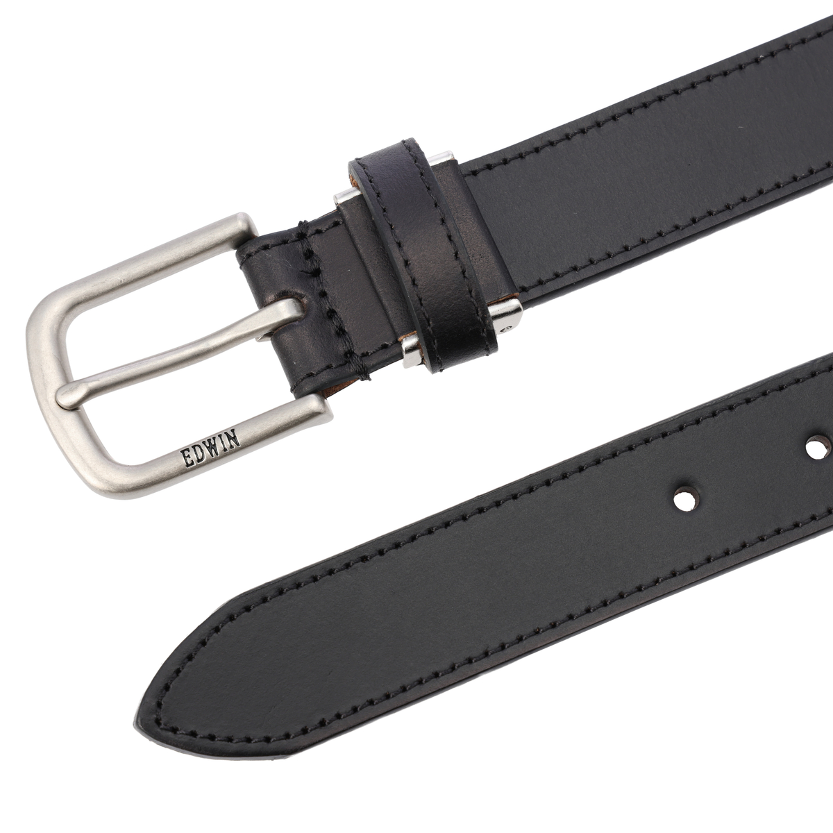 EDWIN 30mmシングルステッチレザーベルト
