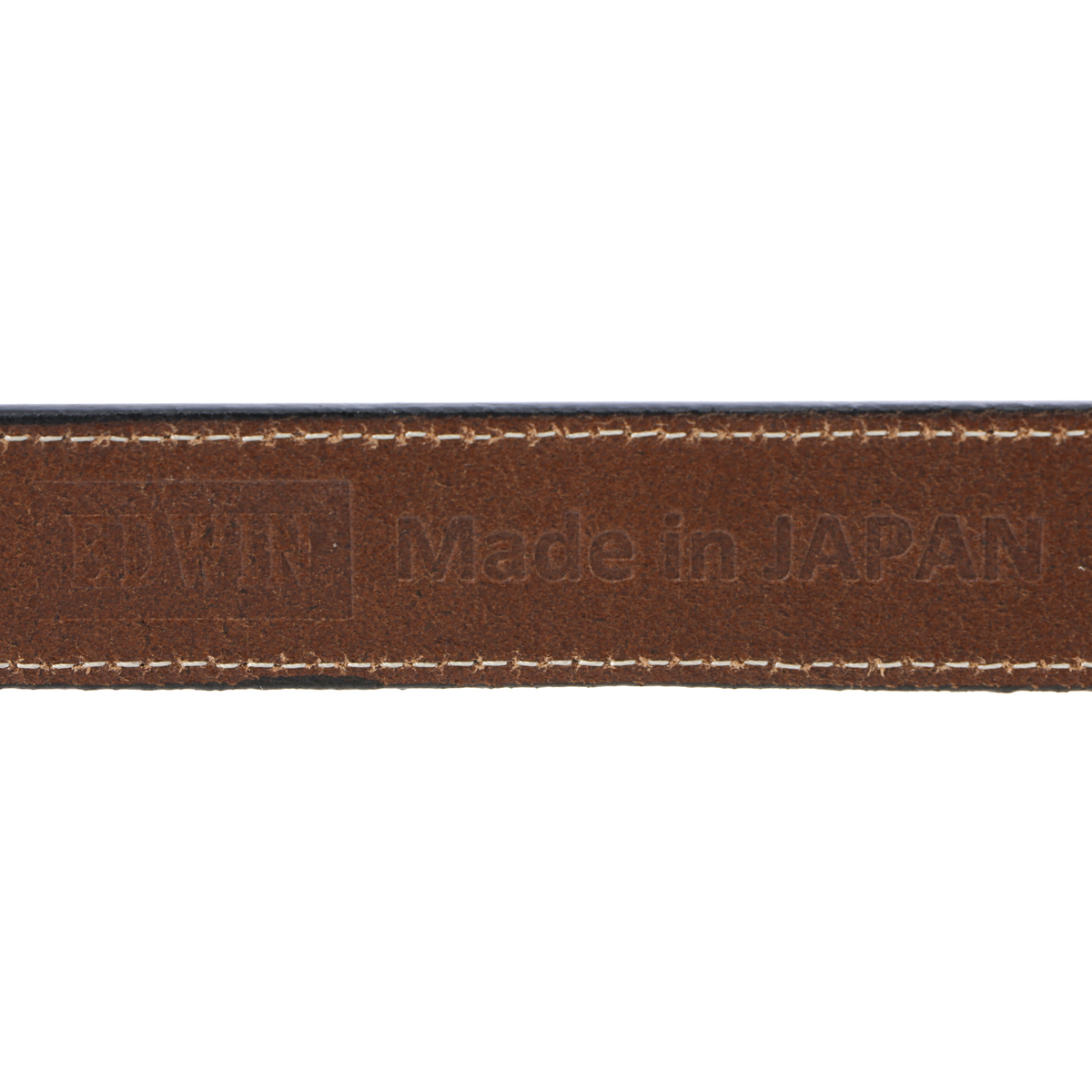 EDWIN 30mmシングルステッチレザーベルト
