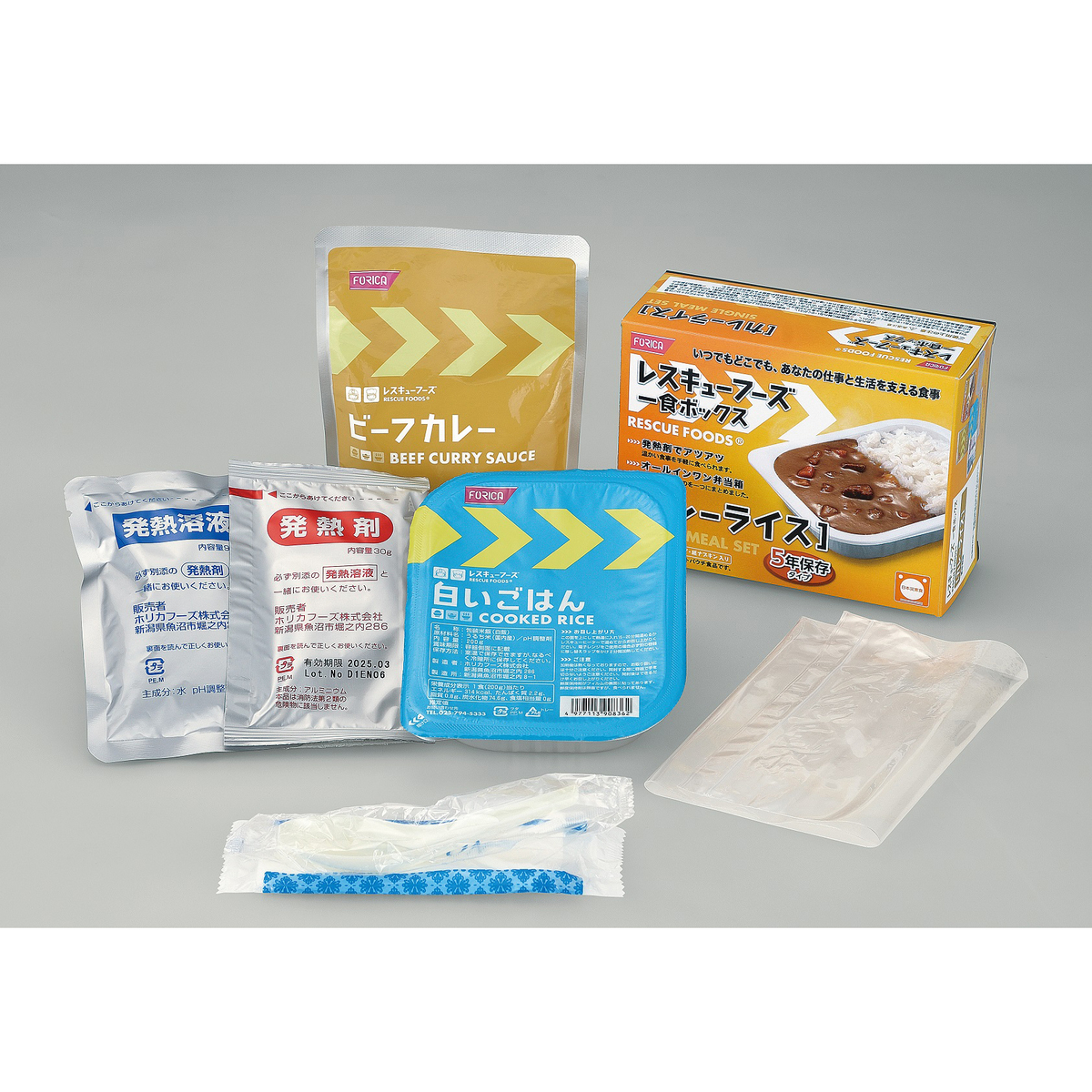 レスキューフーズ　1食ボックス　カレーライス 301225