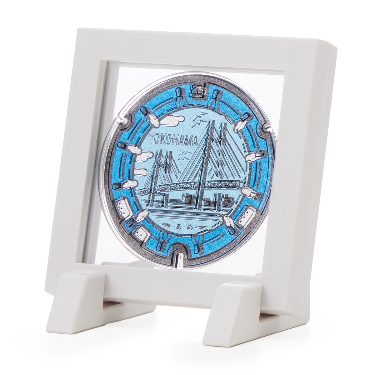 ガラスマンホールマグネット　横浜市