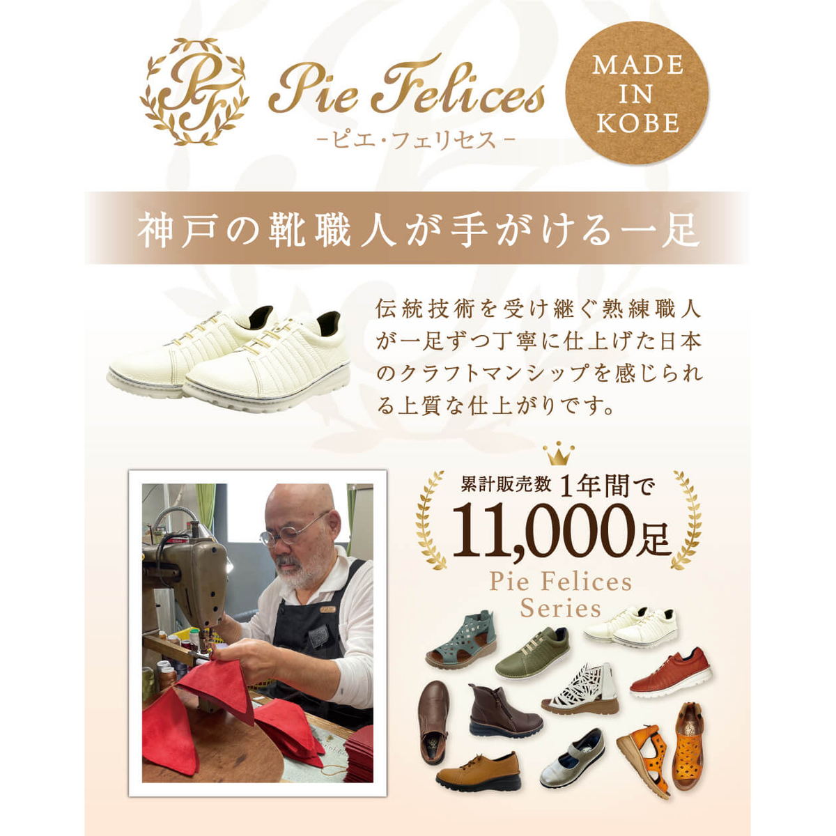 イタリアンレザースニーカー（メンズ）